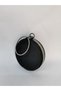 Women's Satin Black Round Evening Dress Clutch Portfolio Bag - 5