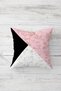 Pink Geometric Triangle Patterned Hidden Zippered Throw Pillow Cover Set - 4 Pieces - 3