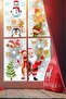 Christmas Figures Santa Claus Deer Penguin Snowman and Snowflakes Decorative Sticker