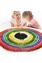 Wooden Colorful 500 Pieces Educational Fun Domino Stone Game