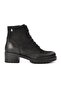 3312k Black Genuine Leather Women's Heeled Boots