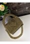 Custom Plated Gold Bead Bag, Sandora Series Gold Bag Shoulder Bag Hand Bag