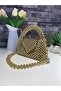 Custom Plated Gold Bead Bag, Sandora Series Gold Bag Shoulder Bag Hand Bag - 2