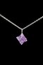 Certified Amethyst Natural Stone Necklace Special Cut - 2