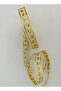 Decorative Ribbon. 16mmx2meter. Cream. Yellow Glitter. No:11