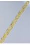 Decorative Ribbon. 25mmx2meter. Cream. Yellow Glitter. No:7 - 2