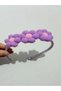 Knitted Buckle Crown Handmade Lilac Flower Stylish Children's Crown Sturdy Plastic Buckle - 3