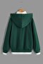 Kids Hooded Los Angeles Printed Sweatshirt Bitter Green - 2