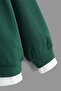 Kids Hooded Los Angeles Printed Sweatshirt Bitter Green - 4
