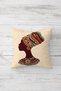 Leopard Pattern African Black Women's Concealed Zippered Throw Pillow Cover Seat Pillow Cover Set4pcs - 2