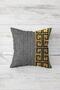 Gold Sequined Plain Combination Hidden Zippered Throw Pillow Cover Seat Pillow Cover Set (4pcs) - 2