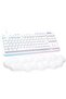 G Aurora G713 Wired Tactile English Q Gaming Keyboard - White