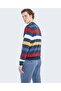 Men's Knitted Roundneck C.W.Wool Sweater - 2