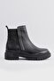 Women's Black Genuine Leather Chelsea Boots & Booties Size 35-41