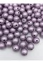 18mm Matte Metallic Lilac Beads, Jewelry and Accessories, Bag Beads ((100Gr ~28 Pieces of Beads) - 2