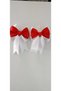 2 Pieces Red and White Clip Ribbon Buckle 23 April Buckle 29 October and 10 November Solid School Buckle - 3