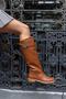Helsin Women's Tan Accessory Detail Boots - 3