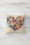 Colorful Butterfly and Heart Patterned Hidden Zippered Throw Pillow Cover Sofa Pillow Cover Set (4pcs) - 3