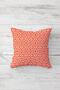 Orange Geometric Striped Throw Pillow Cover - Set with Hidden Zipper Detail (4pcs) - 3