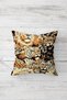Leopard Patterned Combination Hidden Zippered Throw Pillow Cover Sofa Pillow Cover Set (4pcs) - 4