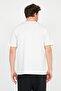 Ecru Men's Oversize T-shirt - Crew Neck, Sun Printed - 3