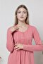Cotton Nightgown with Lace Detail - 2