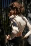 Women's Light Brown Half Fisherman Long Sleeve Crop - 2