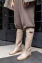 Helsin Women's Beige Accessory Detail Boots - 3