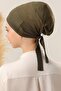 Women's Hijab Seamless Silicone Non-Slip Bonnet Khaki - 3