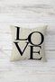 Love Home Text Pillow Case Combination Hidden Zippered Throw Pillow Cover Seat Pillow Case Set (4pcs) - 2