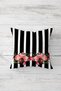 Rose Bouquet Patterned Vintage Concealed Zippered Throw Pillow Cover Sofa Pillow Cover Set (4pcs) - 2