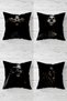 African Black Woman Pattern Combination Hidden Zippered Throw Pillow Cover Seat Pillow Case Set(4pcs)
