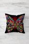 Orange Butterfly Patterned - Hidden Zippered Throw Pillow Cover Set (4pcs) - 3