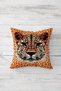 Leopard Patterned Combination Hidden Zippered Throw Pillow Cover Sofa Pillow Cover Set (4pcs) - 5