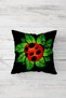 Ladybug And Leaf Hidden Zippered Throw Pillow Cover Seat Pillow Cover Set(4pcs) - 2