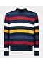 Men's Knitted Roundneck C.W.Wool Sweater - 5