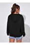 Women's Printed Hooded Sweatshirt - 4