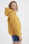Women's Yellow Wide Cut Oversize Hooded Puffer Coat - 3