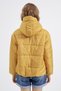 Women's Yellow Wide Cut Oversize Hooded Puffer Coat - 4