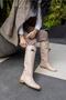 Helsin Women's Beige Accessory Detail Boots - 6