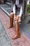 Helsin Women's Tan Accessory Detail Boots - 7