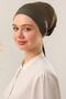 Women's Hijab Seamless Silicone Non-Slip Bonnet Khaki - 2