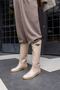 Helsin Women's Beige Accessory Detail Boots - 8