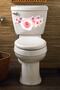 Pink Roses Toilet Seat And Bathroom Sticker