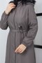 Women's Fur-Backed Quilted Six-Fiber Full-Length Water and Wind-Resistant Youth Sports Overcoat Coat - 3