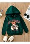 Kids California Teddy Bear Printed Hooded Sweatshirt