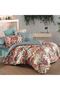 Poplin Fancy Double Duvet Cover Set - Watch V1 Tan - 2