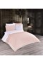 Freya Salmon Bridal Set with Jacquard Embroidered Cotton Duvet Cover 9 Pieces - 1210
