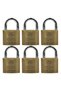 Yuma Standard Padlock Brass Yellow 40 Mm 1 Pack (6 Pieces)