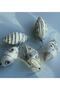 Imported Luxury Collectible New Year New Year Authentic Glitter Embroidered 2-Piece Pine Tree Ornament White Drop - 2